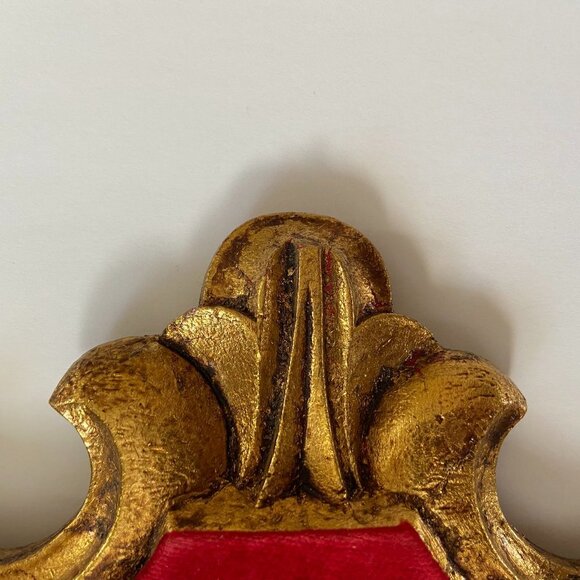 Vintage Gold and Red Wall Decor Art - Picture 5 of 10